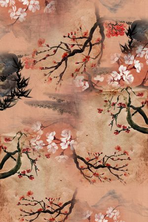 中国风印花华亿平台图片