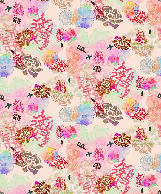 中国风印花华亿平台图片