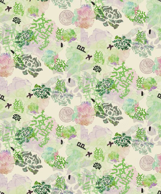 中国风印花华亿平台图片