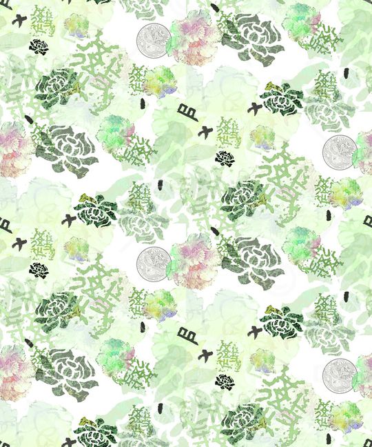 中国风印花华亿平台图片