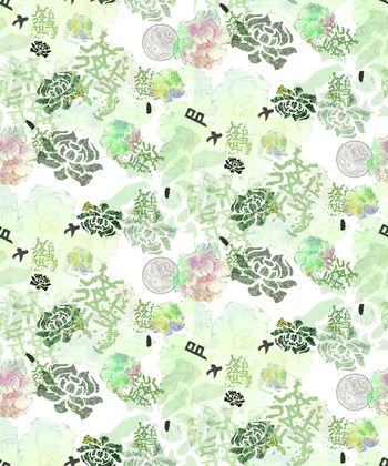 中国风印花华亿平台图片