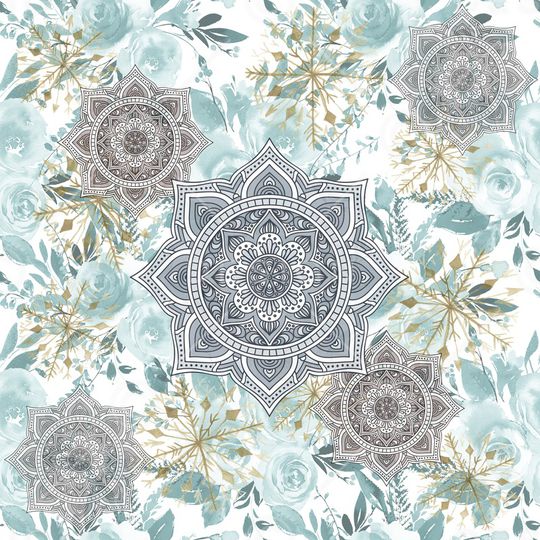 曼陀罗印花华亿平台图片