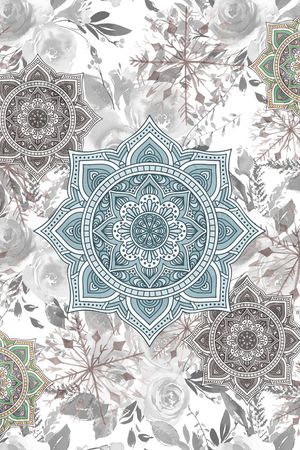 曼陀罗印花华亿平台图片