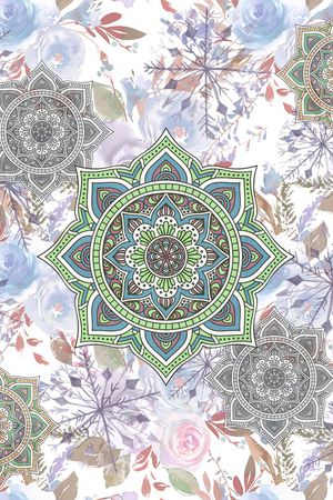 曼陀罗印花华亿平台图片