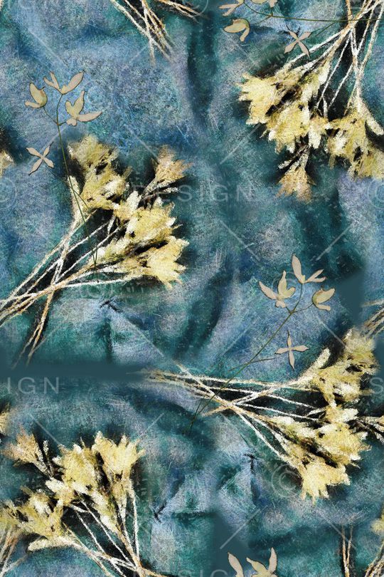 抽象花卉印花华亿平台图片