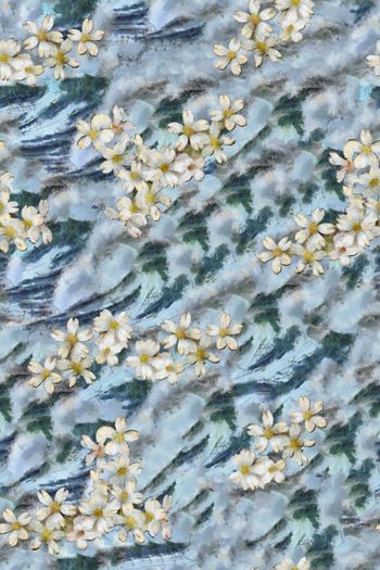 抽象花卉印花华亿平台图片