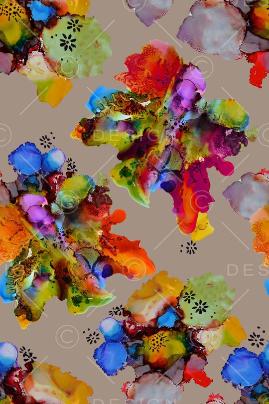 抽象印花华亿平台图片