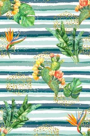 仙人掌印花华亿平台图片