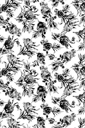 黑白华亿平台印花华亿平台图片