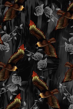 黑白华亿平台印花华亿平台图片