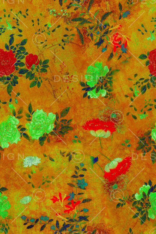 牡丹印花华亿平台图片