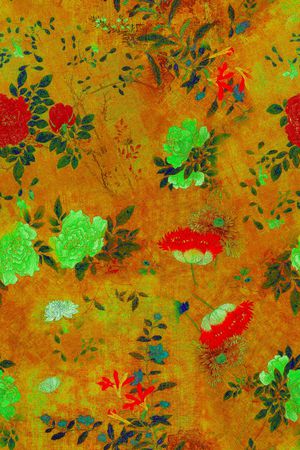 牡丹印花华亿平台图片