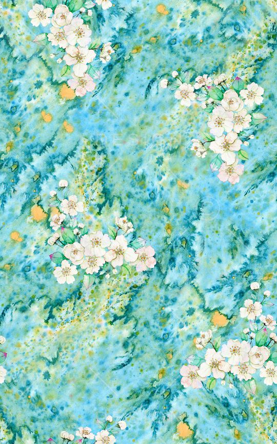 抽象花卉印花华亿平台图片