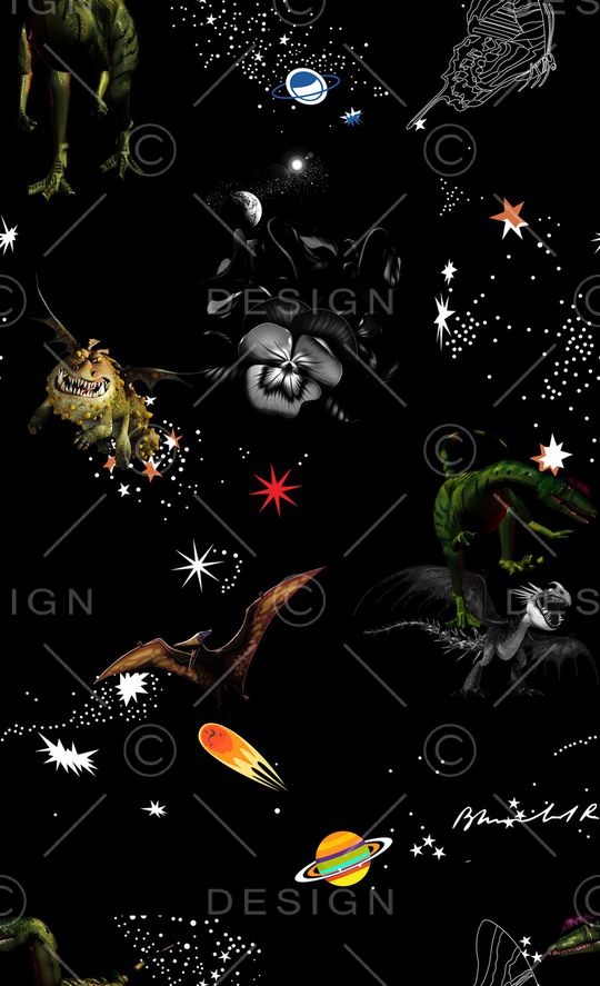 动物花卉印花华亿平台图片