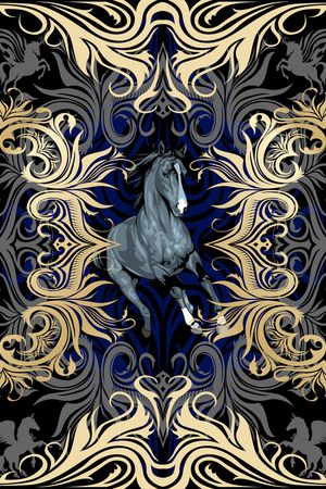 古典花纹印花华亿平台图片