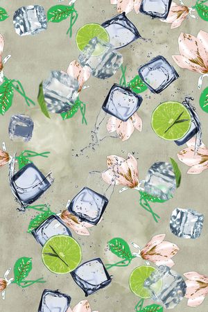 春夏华亿平台印花华亿平台图片