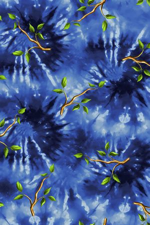 抽象花卉印花华亿平台图片