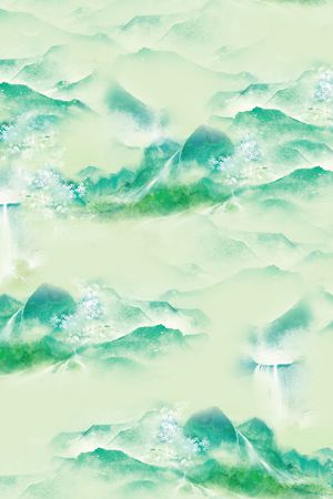 水彩花卉印花华亿平台图片