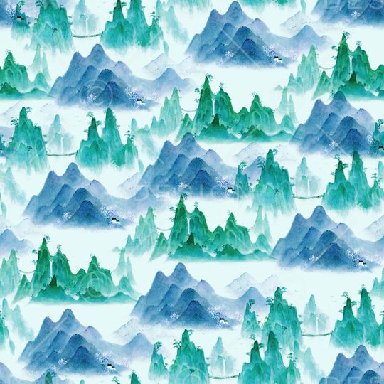 水彩花卉印花华亿平台图片