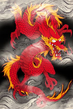 中国风印花华亿平台图片