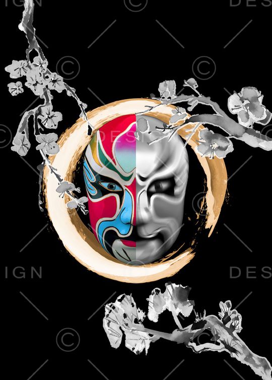 中国风印花华亿平台图片