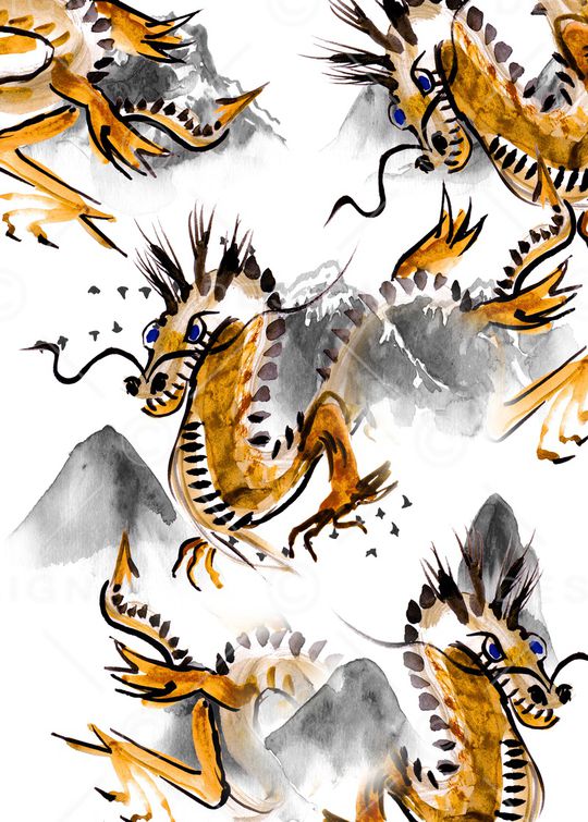 中国风印花华亿平台图片