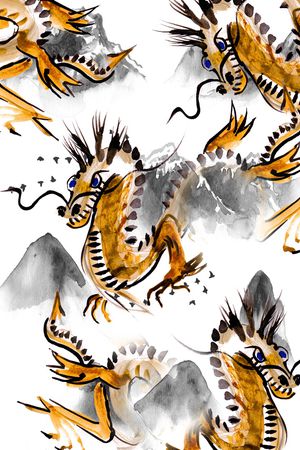 中国风印花华亿平台图片