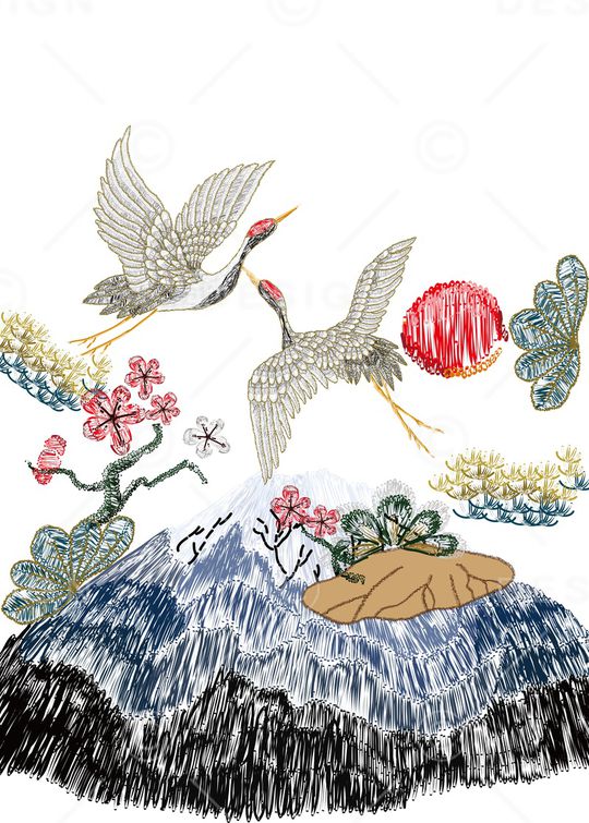 中国风印花华亿平台图片