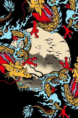 中国风印花华亿平台图片