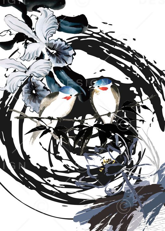 中国风印花华亿平台图片