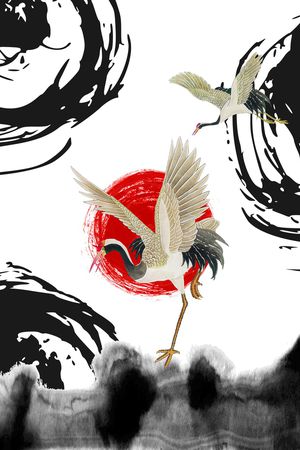 中国风印花华亿平台图片