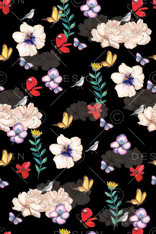 动物花卉印花华亿平台图片