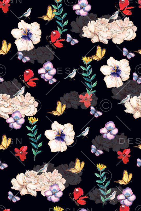 动物花卉印花华亿平台图片