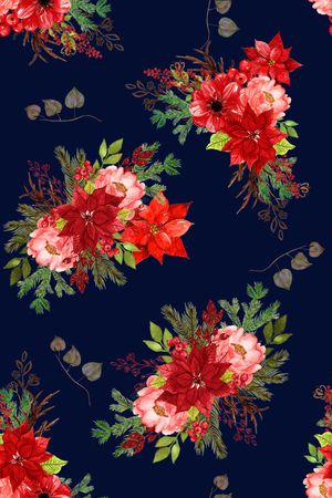 彩底花卉印花华亿平台图片