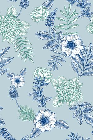 手绘花卉印花华亿平台图片