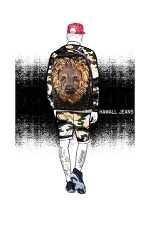 人物印花华亿平台图片