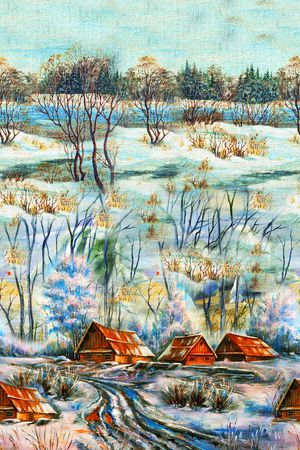 风景景观印花华亿平台图片