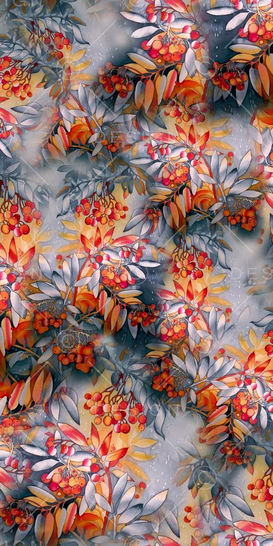 抽象花卉印花华亿平台图片