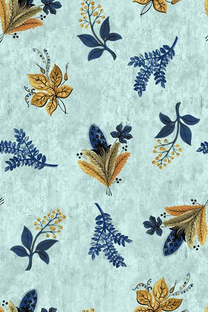 水彩花卉印花华亿平台图片