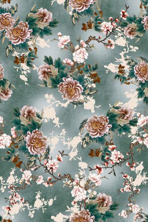 中国风印花华亿平台图片