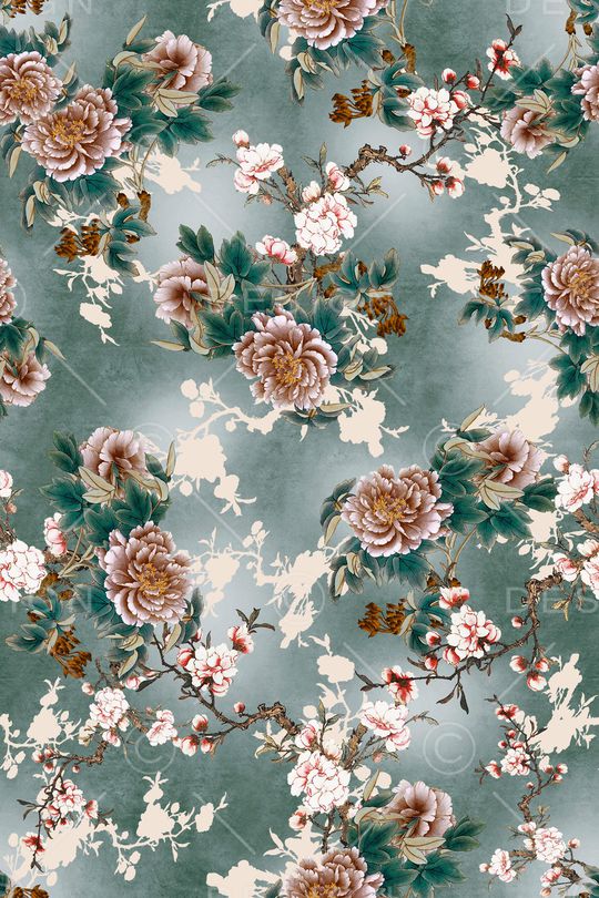 中国风印花华亿平台图片