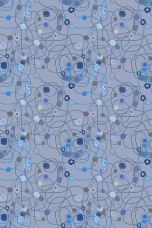 圆圈与波点印花华亿平台图片