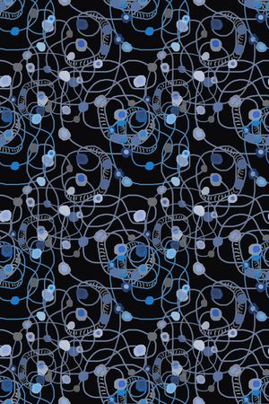 圆圈与波点印花华亿平台图片