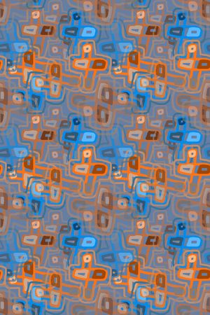 手绘线条笔触印花华亿平台图片