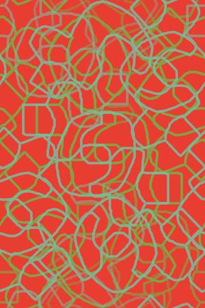 手绘线条笔触印花华亿平台图片