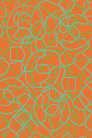 手绘线条笔触印花华亿平台图片