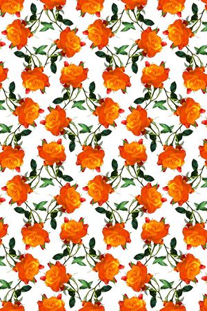 水彩花卉印花华亿平台图片