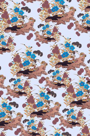 水彩花卉印花华亿平台图片