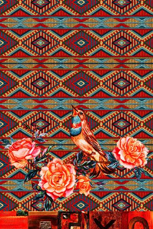 定位花印花华亿平台图片