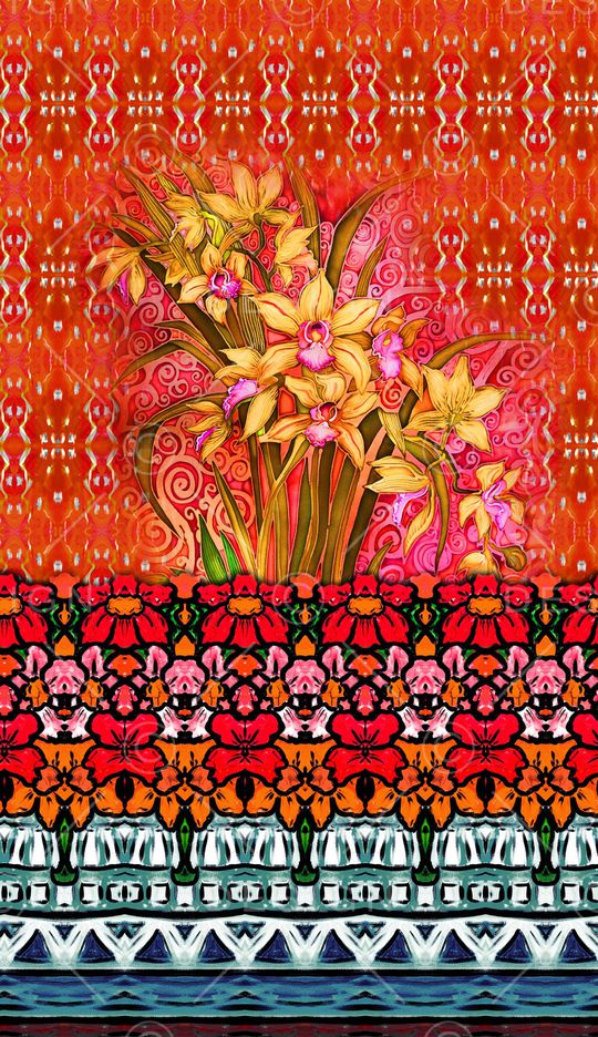 民族风印花华亿平台图片